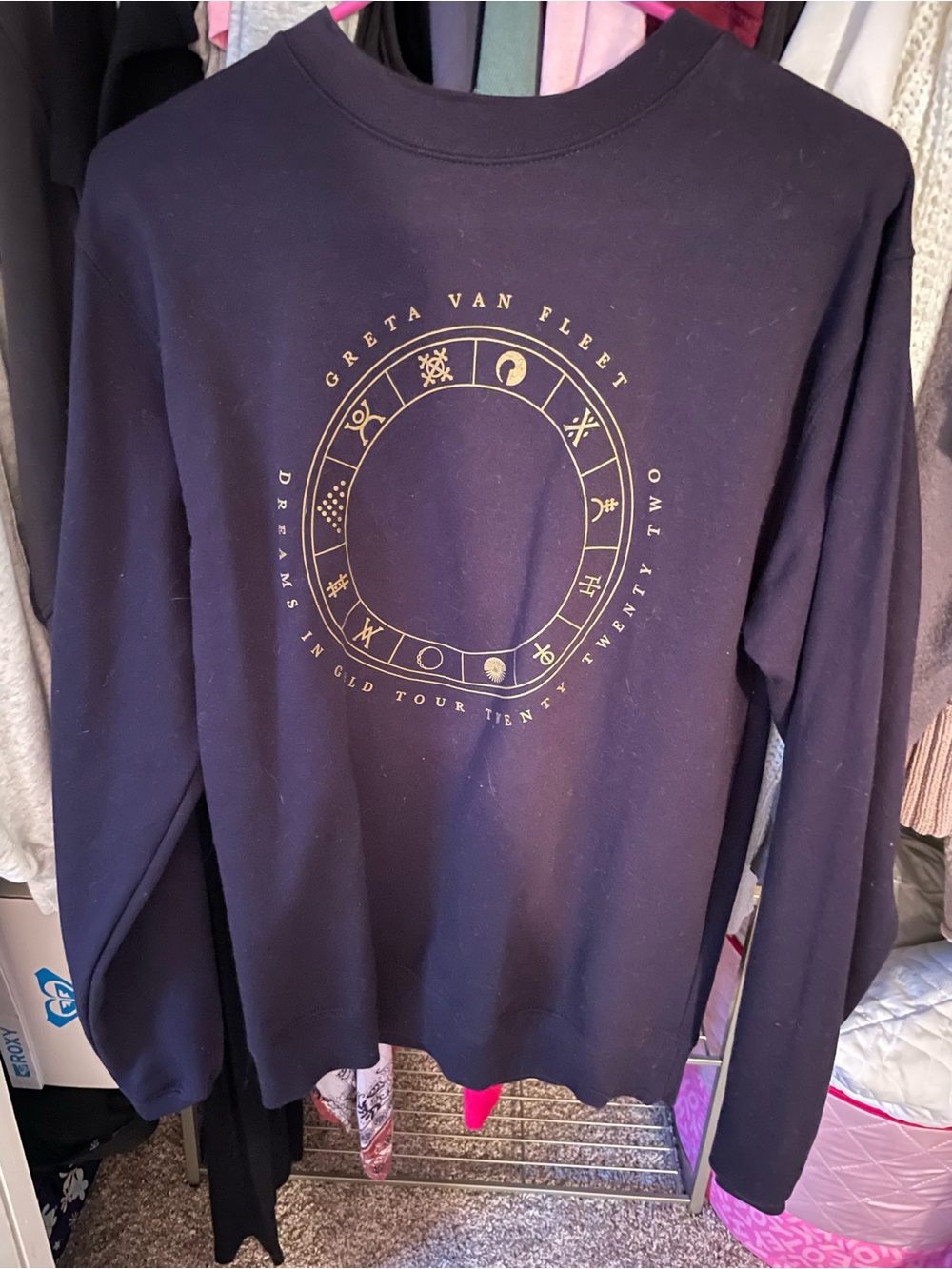 Greta Van Fleet Dreams in Gold Tour Crewneck